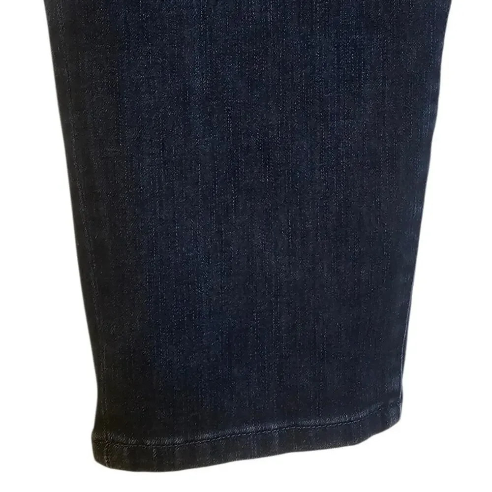 Soft Surroundings Dark Wash Boho Straight Leg Denim Jeans Size 1X